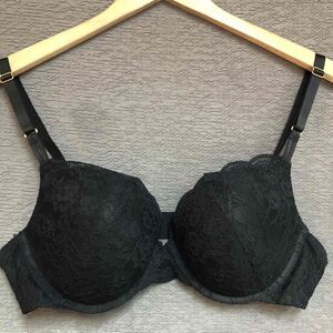 Joyspun Black Soot Lace Bra Adjustable Straps Underwire Womens 38B